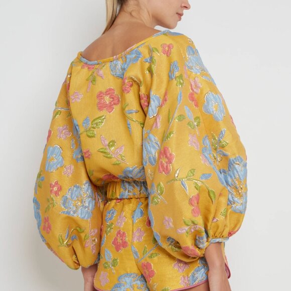 Arianne Elmy Yellow Good Luck Shorts - Picture 3 of 3